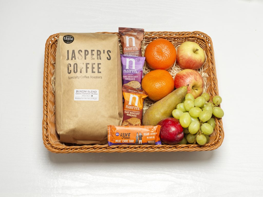 Fruit and Coffee Gift Basket